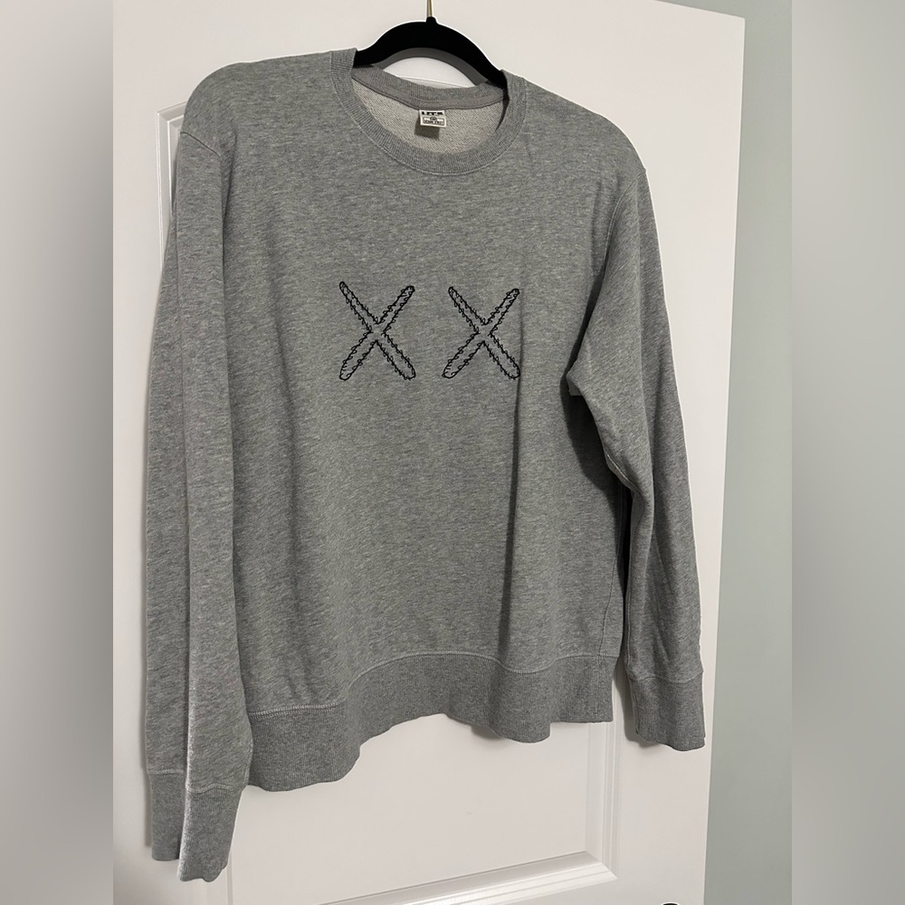KAWS Sesame Street Gray Crewneck Sweater
